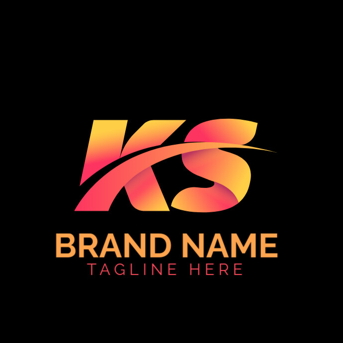 KS logo design| Company logo Logotyp template